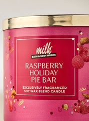 Raspberry Holiday Pie Bar