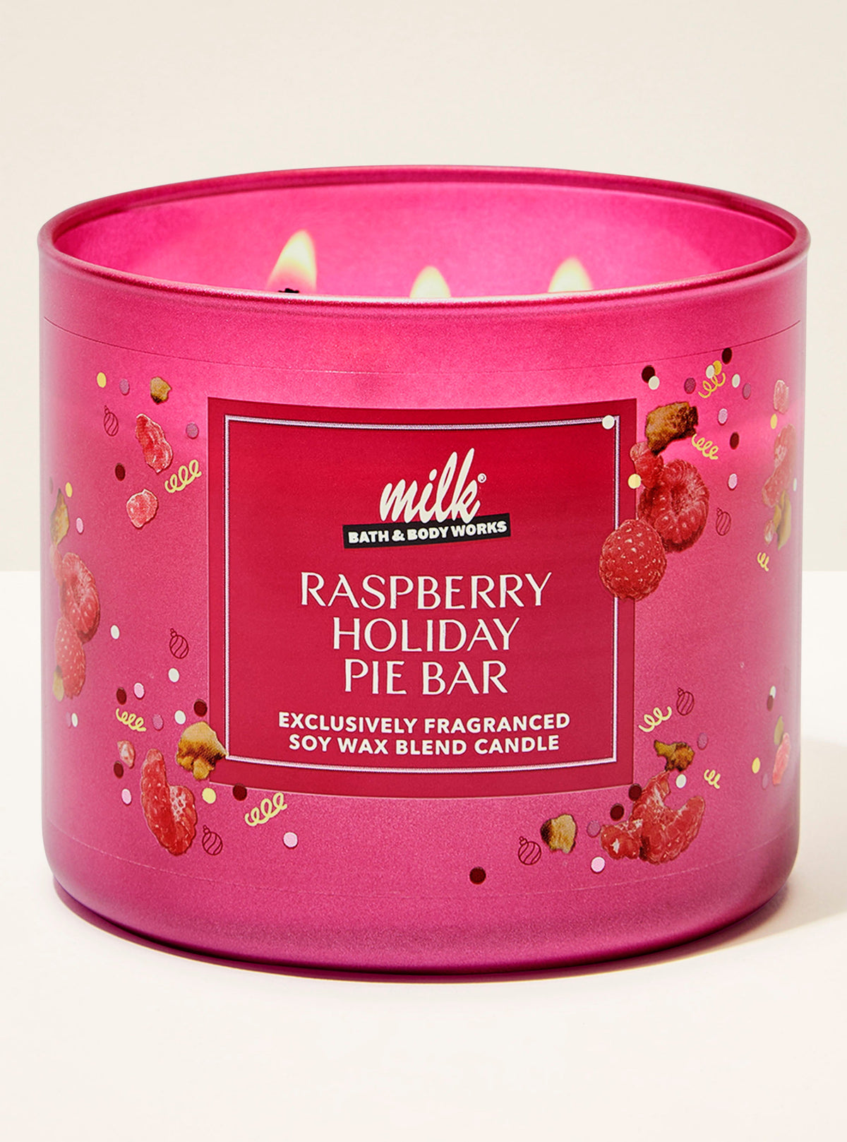 Raspberry Holiday Pie Bar