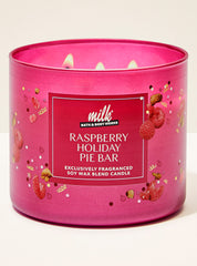 Raspberry Holiday Pie Bar